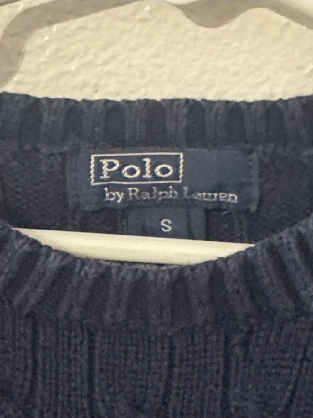 Authentic Polo Ralph Lauren signature designer boys cable knit sweater sz S